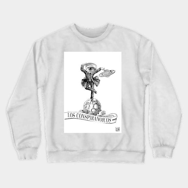 Conspiranoia Crewneck Sweatshirt by lucamendieta